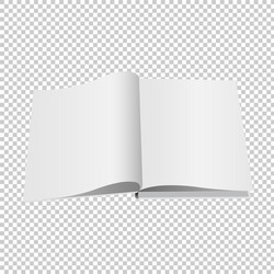 Opened book set isolated transparent background vector