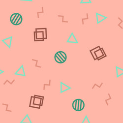 seamless abstract pattern with geometric shapes vector image