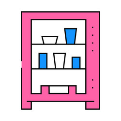vending machine icon color vector image