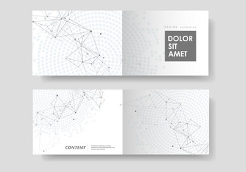 abstract geometric background with connected lines vector image