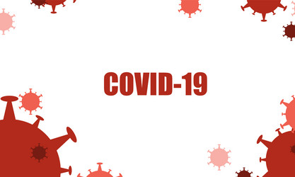 coronavirus covid-2019 on background design vector