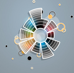 abstract futuristic fade computer technology vector image