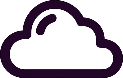 cloud storage icon symbol image of the hosting vector image