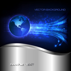 Global Network Binary Code vector image