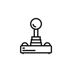 joystick icon computer component outline vector image