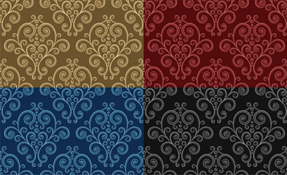 seamless background with pattern vector image