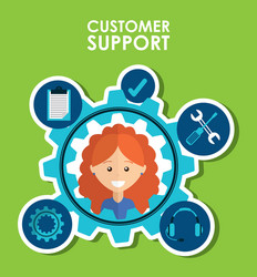 Customer support vector