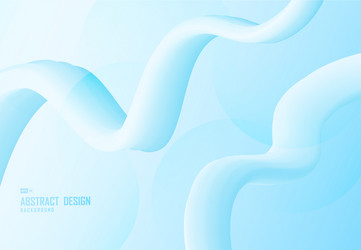 abstract gradient blue wavy stripe line pattern vector image