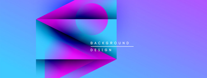 abstract gradient shapes overlap creating vibrant vector image