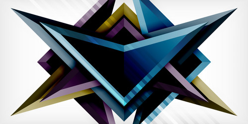 arrows with 3d effect abstract background vector image