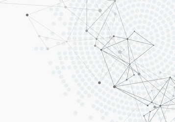 geometric abstract background with connected line vector image
