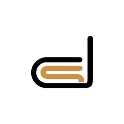 Initial letter ds logo or sd design Royalty Free Vector