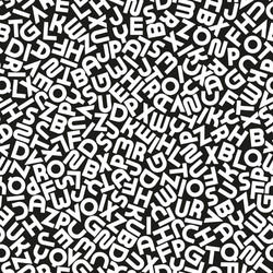 seamless alphabet pattern with mosaic latin vector image