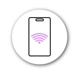 seo file and approved line icon smartphone vector image
