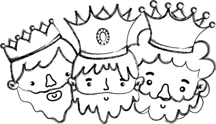 Three wise men design Royalty Free Vector Image