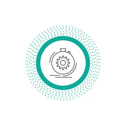 action fast performance process speed line icon vector image