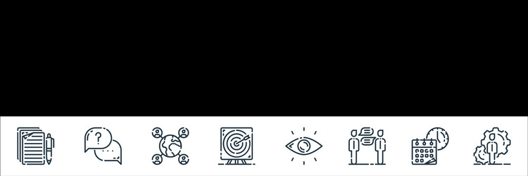 startup line icons linear set quality vector image