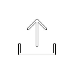upload symbol - app up load button vector image