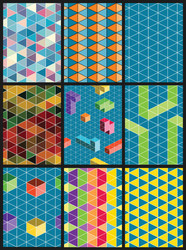 Geometric Triangle Pattern vector image