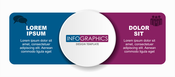 Infographic Template with Circular Elements vector image