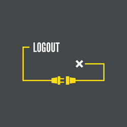Electrical Plug and Socket Connection vector image