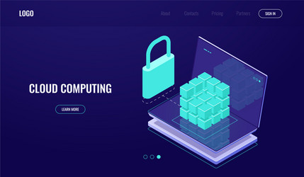 database access data securely protection vector image