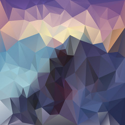 sundown mountain polygon triangular pattern vector image