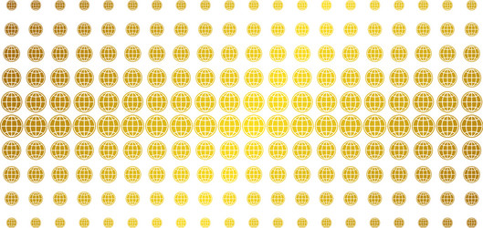 internet gold halftone array vector image