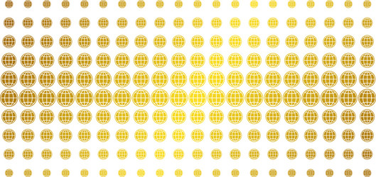 Internet gold halftone array vector