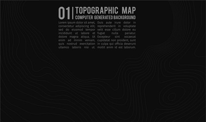 Topographic map background with space for copy vector