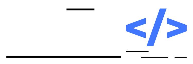 blue html code tag symbol with minimalistic black vector image