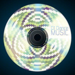 disco abstract background record or disk vector image