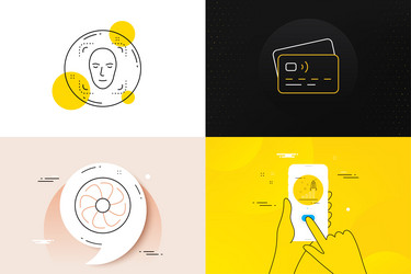 minimal set of card face detection vector image