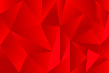 simple geometry background red triangle vector image