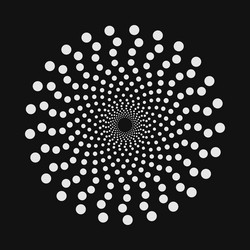 abstract dotted shape design element vector image
