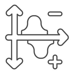 Dual graph with descending curve plus and minus Vector Image