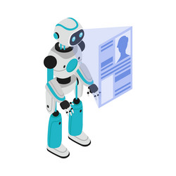 robot scanning id composition vector image