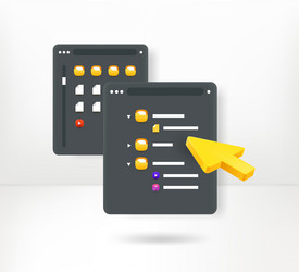 searching a file in folder 3d concept vector image