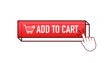 add to cart button for web design online market vector image