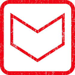 Pointer down icon rubber stamp Royalty Free Vector Image