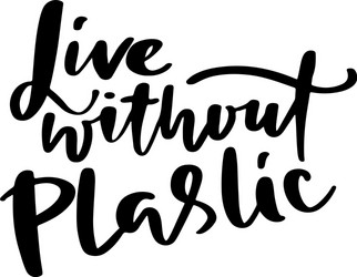 Biodegradable modern brush lettering Royalty Free Vector