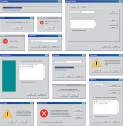 Retro Computer Windows Interface vector image