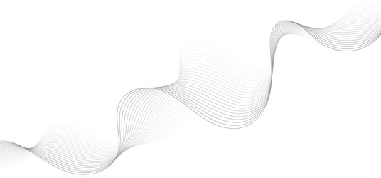 abstract wave lines background graphic thin vector image