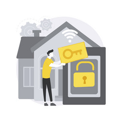 access control system abstract concept vector image