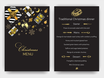 invitation card for a christmas party design vector