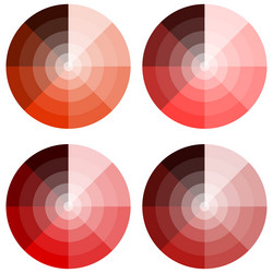 red round palette abstract colorful background vector image