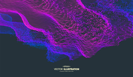 Abstract Particle Flow Background vector image