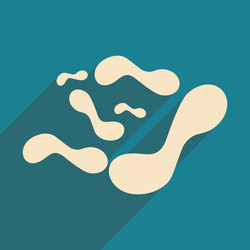 flat with shadow concept and mobile application vector image