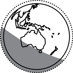 Planet earth geography vector