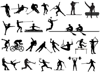 Sports Silhouettes Vector Image